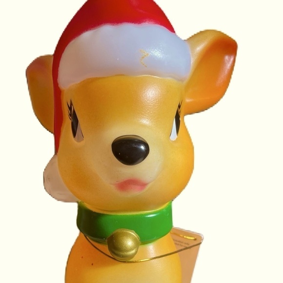 Christmas 11” Reindeer Blow Mold tabletop lights up - Picture 4 of 7